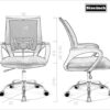 Receptionist mesh office chair - Image 7