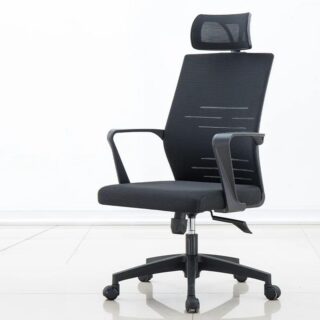 Black Chair Bedrooms Mesh High Back Swivel Office Chair Ergonomic Backrest Design Home Computer Chair Tilt Function