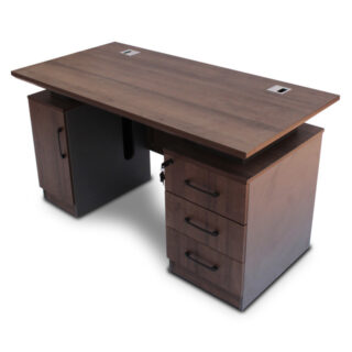 1.2m executive desk, 4-drawer cabinet, 2.4m boardroom table, clerical seat