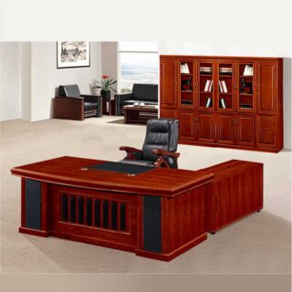 1.6m executive desk, office seat, filing cabinet, coat hanger