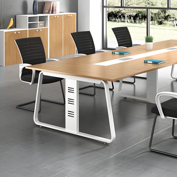 2.4m boardroom table. 1.6m executive office desk, office seat, visitors office seat