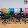 2.4M boardroom table, 1.4m executive office desk, filing cabinet, 4-way workstation, headrest office seat