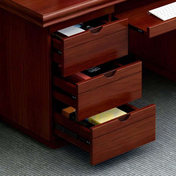 1.4m executive office desk, orthopedic office seat,4-drawer filing cabinet