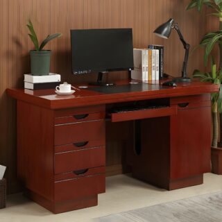 1.2m executive office desk, orthopedic office seat, 4-way workstation