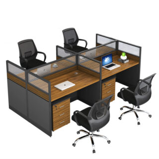 1.6m executive office desk, single way workstation, 2-door metallic cabinet, executive office seat