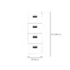 2-Dooe metallic filing cabinet, 5-seater office sofa, 2-way workstation, 2.4m boardroom table
