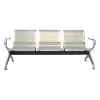 3-link heavy duty waiting bench, single way workstation, headrest office seat