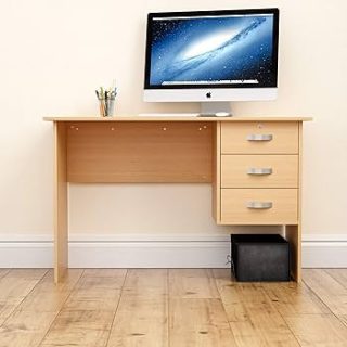 0.9m office desk, 3-drawer filing cabinet, 4-way workstation, executive office seat
