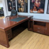 1.8m executive office desk, 2-door metallic cabinet , 3-link waiting bench,executive office seat