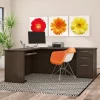 1.4m curved desk, clerical office seat, mesh visitors office seat,4way workstation
