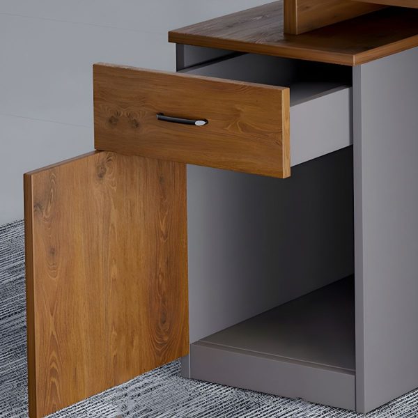1.2m office desk, clerical office seat, 4-drawers filing cabinet