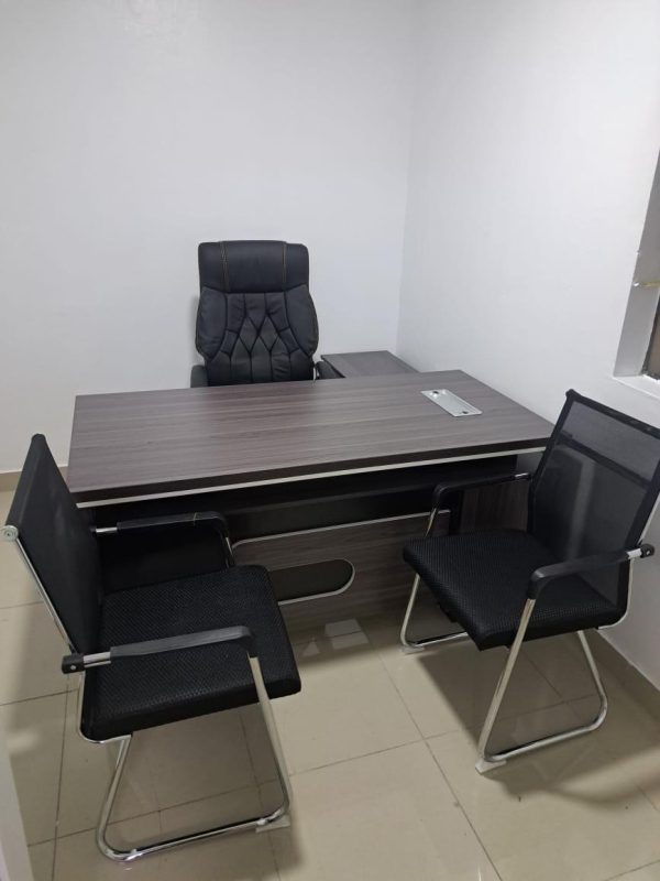 2.0m executive office desk,3-link waiting bench, executive office seat, filing cabinet ,2.4m boardroom table