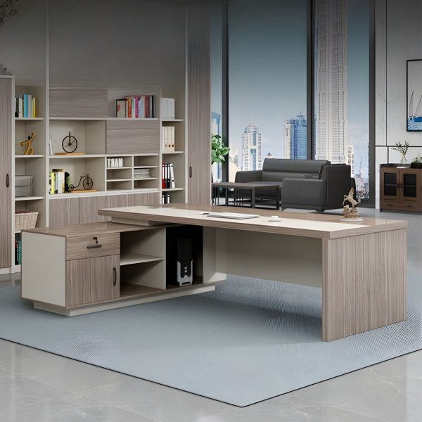 2.0m executive office desk, executive office seat,4-drawers filing cabinet,3-link waiting bench, 4-way workstation