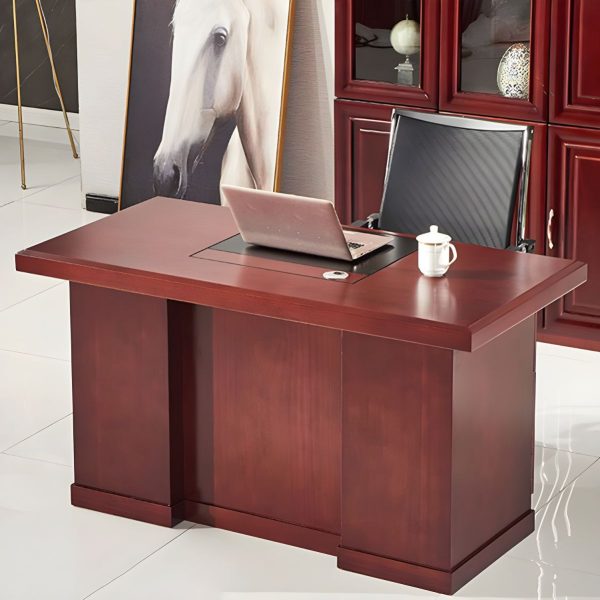 1.4M Executive officer desk, waiting sofa, mahogany coat hanger, headrest office seat