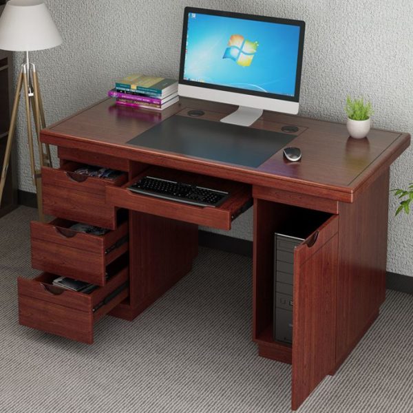 1.4M Executive officer desk, waiting sofa, mahogany coat hanger, headrest office seat