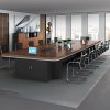 1.4M executive desk,2-door filing cabinet, 2.4m boardroom Table.2-way workstation,secretarial office seat