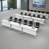 3-Link waiting bench,3-door executive cabinet,mahogany coat hanger, visitors office