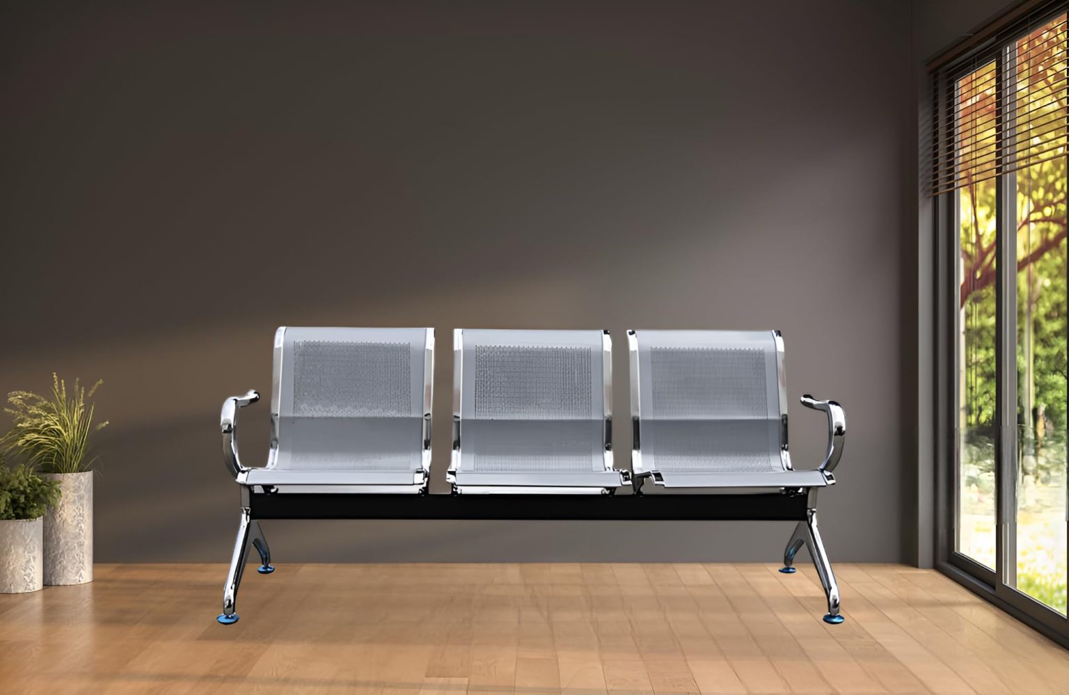 Airport Metallic Waiting Office Bench – Nicmaa Furniture