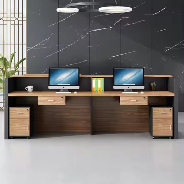 A welcoming impression to your visitors and colleagues by adding this stylish and sophisticated reception desk. It can be used in a variety of locations, such as an office, counter, restaurant, bank, supermarket, department store and etc.Spacious Storage Cubbies: Keep your accessories organized and in arms-reach with the spacious storage cubbies,from books, to knick-knacks, to mid-day snacks, these storage cubes can fit it all.