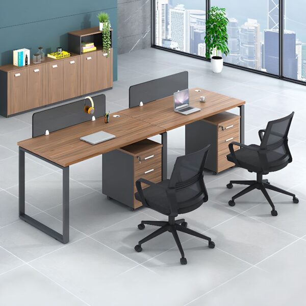 4-Way office workstation,headrest office seat,3-drawers filing cabinet,4-seater foldable out door seat