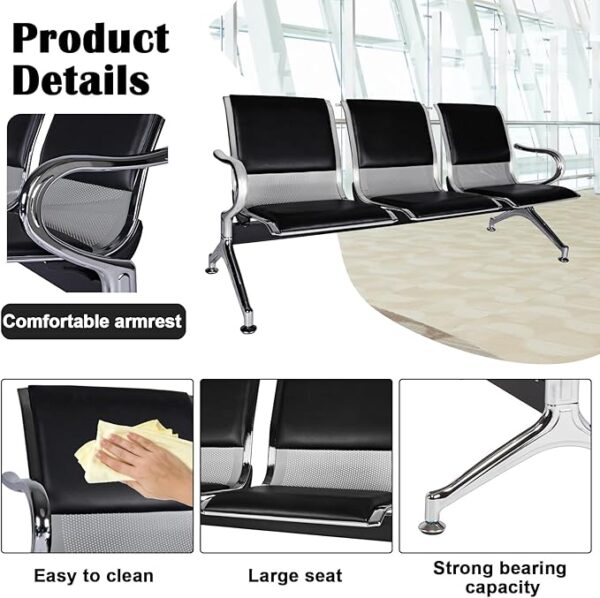 4-link waiting bench,4-way workstation,1.4m executive desk, ergonomic office seat, executive visitors seat