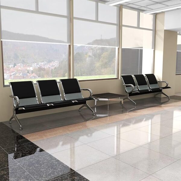 4-link waiting bench,4-way workstation,1.4m executive desk, ergonomic office seat, executive visitors seat