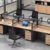 workstation seat,2.4m boardroom table,4-link waiting bench,3-door executive cabinet