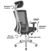 6-Way office workstation, office seat,1.0m office desk ,mahogany coat hanger