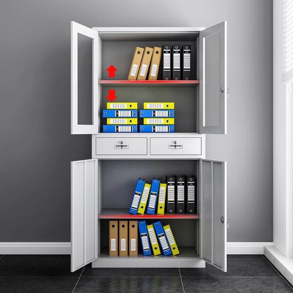 3-Drawer filing cabinet,2.4m boardroom table,6-way office workstation, executive visitors seat
