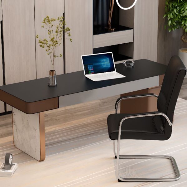 3.0m boardroom table,2.4m executive desk,office seat, 4-link waiting bench