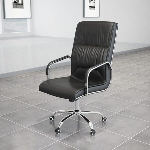 1.4m executive desk, executive office seat, 4-drawer filing cabinet, wooden credenza