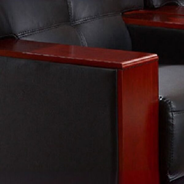 12m mahogany coffee table,3-link waiting bench, 1.6m reception desk, 1-way office workstation