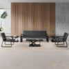 executive coffee table, mahogany coat hanger, wooden credenza, executive high back office seat
