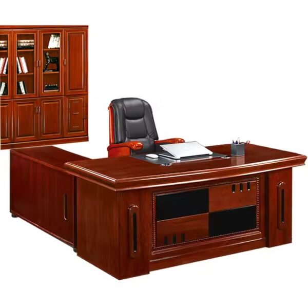 2.0m executive office desk, orthopedic office seat, 2-way office workstation