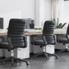 1.4m executive office desk,4-drawers filing cabinet, 1.6m executive desk