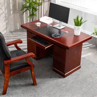 headrest office seat,4-link waiting bench, mahogany coat hanger, wooden credenza