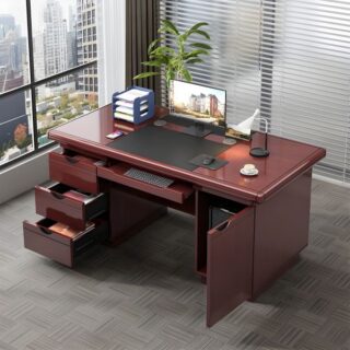 Generic executive office seat,4-link waiting bench,4-way office workstation,1.6m executive office desk