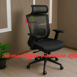 1.2m executive office desk, headrest office seat, 4-way curved office workstation, 1.6m reception desk ,mesh visitors seat