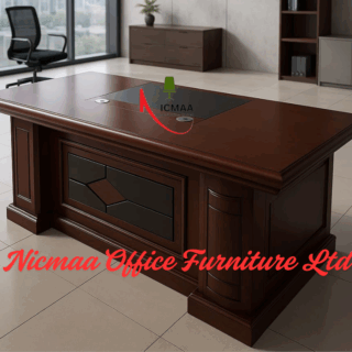 2.0m executive office desk ,orthopedic office seat, executive visitors seat, 3-drawers fil8ing cabinet, 3.0m boardroom table