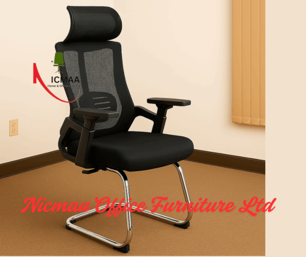 2.4M boardroom office table, ergonomic office seat, reception office desk, mesh visitors office seat
