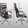 1.4m executive desk, ergonomic office seat, 3-drawers file cabinet, 2.4m boardroom table