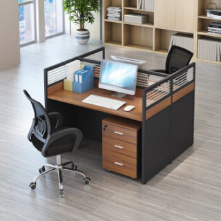 6-way office workstation,1.2m office desk,4-drawers filing cabinet