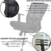 2.0M executive office desk, orthopedic office seat, electric adjustable table