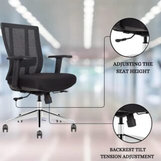 2.0M executive office desk, orthopedic office seat, electric adjustable table