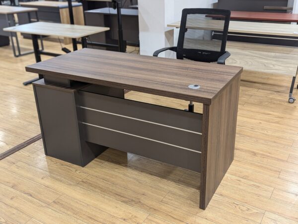 1.2m executive office desk, headrest office seat ,catalina visitors seat, wooden credenza