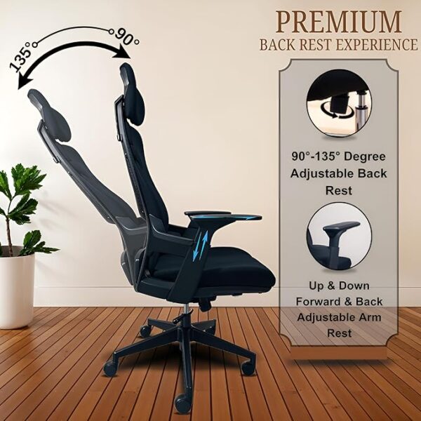 1.8M executive office desk, ergonomic office seat,4-drawers filing cabinet