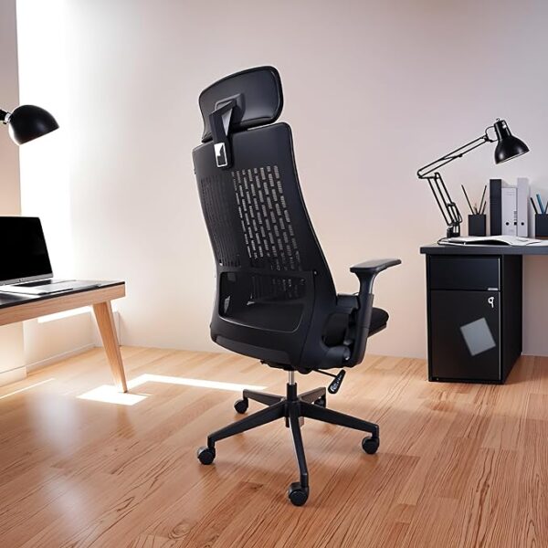 1.8M executive office desk, ergonomic office seat,4-drawers filing cabinet