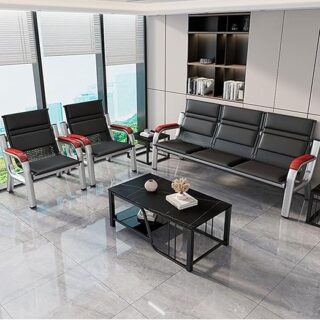 executive coffee table, 3-drawers filing cabinet, 5-seater office sofa
