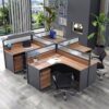 1.4M executive office desk, ergonomic office seat ,3-drawers filing cabinet
