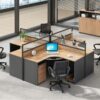 1.4M executive office desk, ergonomic office seat ,3-drawers filing cabinet